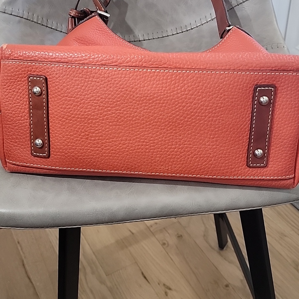 Dooney & Bourke Cambridge Hobo In Persimmon~Pebbled Leather - Picture 10 of 16